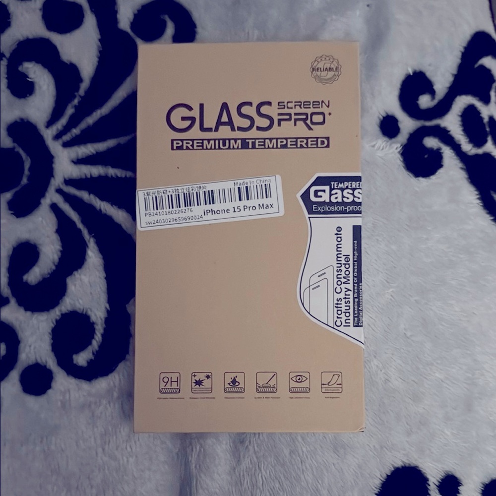 Glass Screen Pro Premium iPhone 15 Pro Max Screen Protectors & Camera Protector